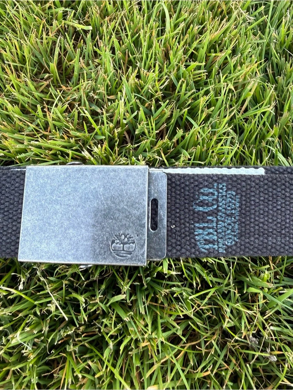 Timberland Earthkeepers Black Canvas Web Belt S/M Unisex